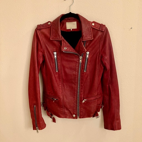 IRO Lamb Leather Jacket - Picture 6 of 8